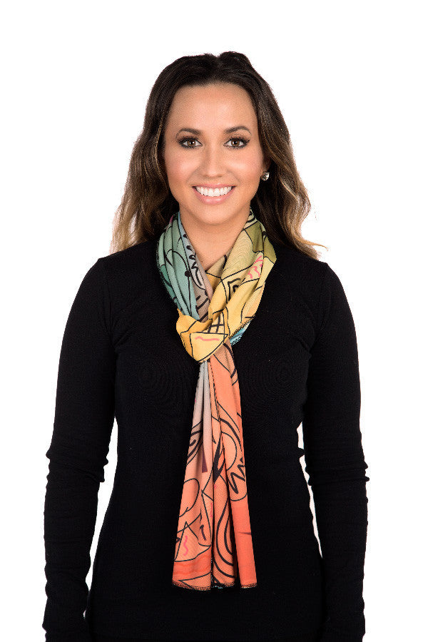 Graffitti - Reversible Performance Scarf