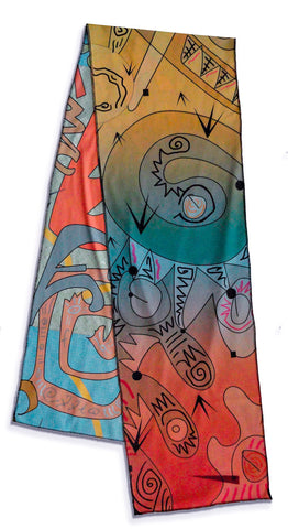 Graffitti - Reversible Performance Scarf