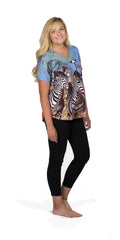 photo of Ruby Linker tunic top - with zebras